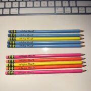 Personalized engraved pencils for teachers β custom stationery appreciation gift, back to school supplies