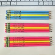 Custom engraved pencils with childβs name β personalized school supplies for kids, back to school essentials