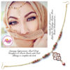 Madz Fashionz UK: Maryam Cypriotsister Pearl Drop Headpiece Gold Peach