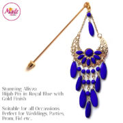 Madz Fashionz UK: Aliyzah Hijab Pin Hijab Jewels Stick Pins Gold Royal Blue