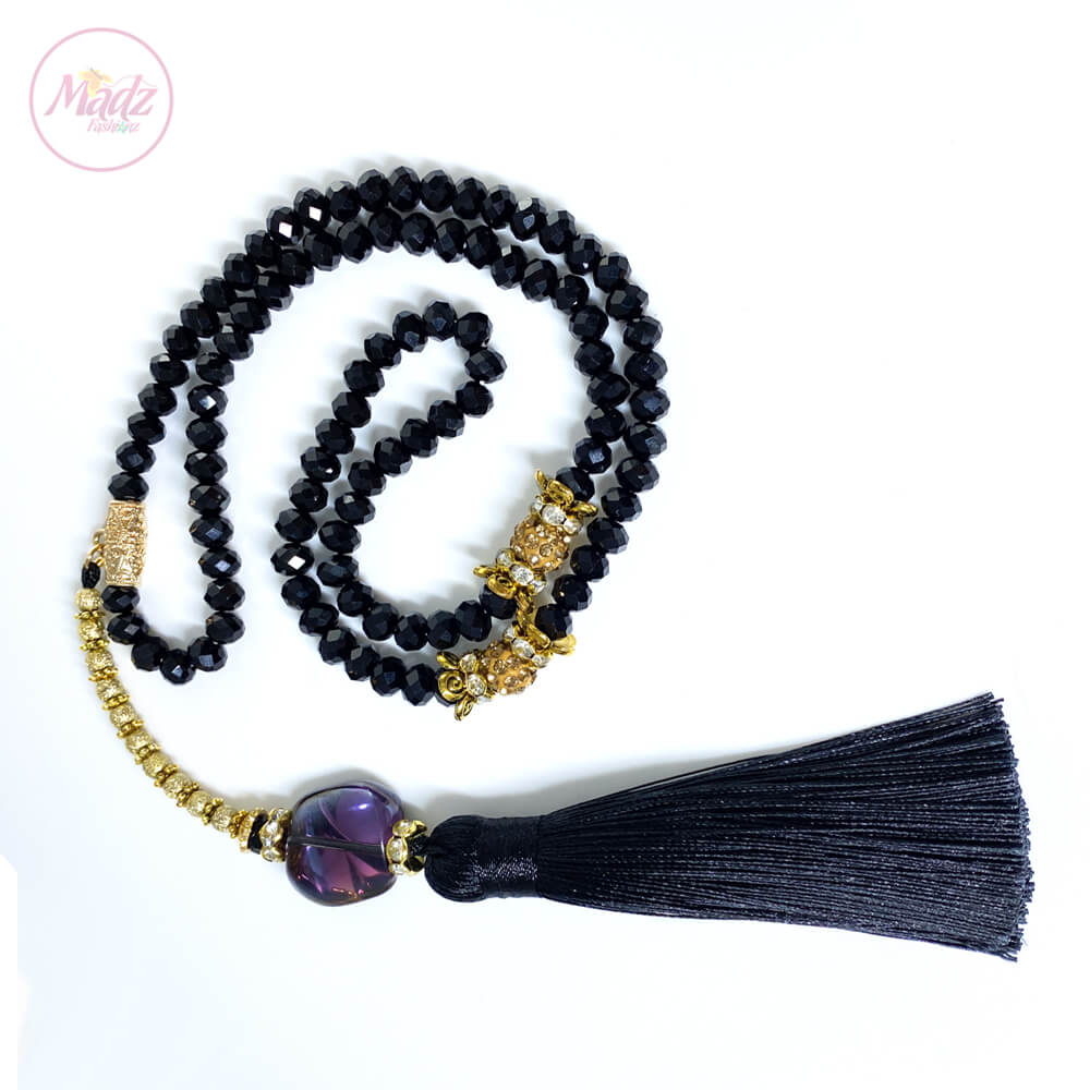 Black Tasbeeh 99 Beads , Ramadan / Eid Gifts Set MadZ FashionZ UK