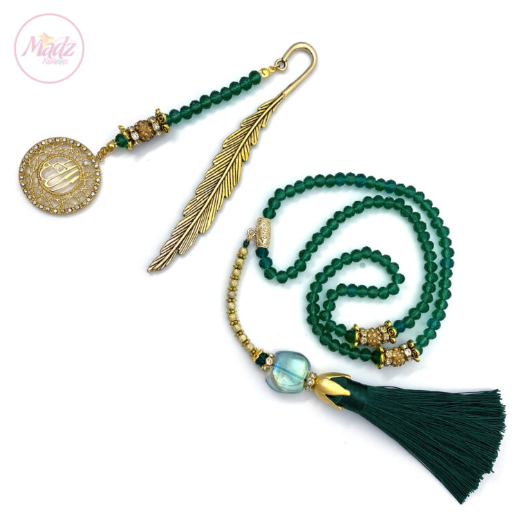 Green Tasbeeh 99 Beads , Ramadan Islamic Gifts Sets MadZ FashionZ UK